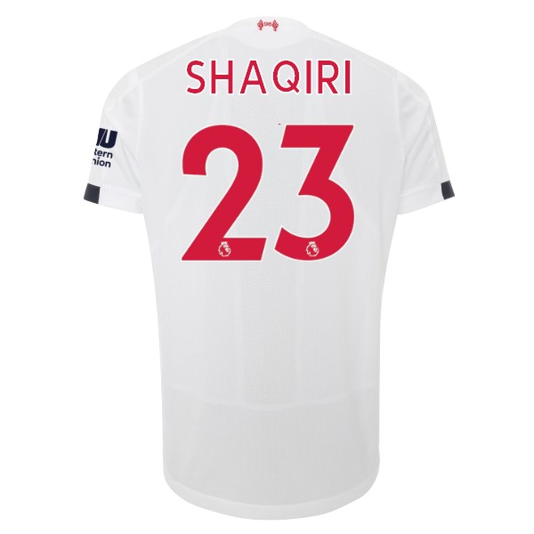 Camiseta Liverpool NO.23 Shaqiri 2ª 2019-2020 Blanco